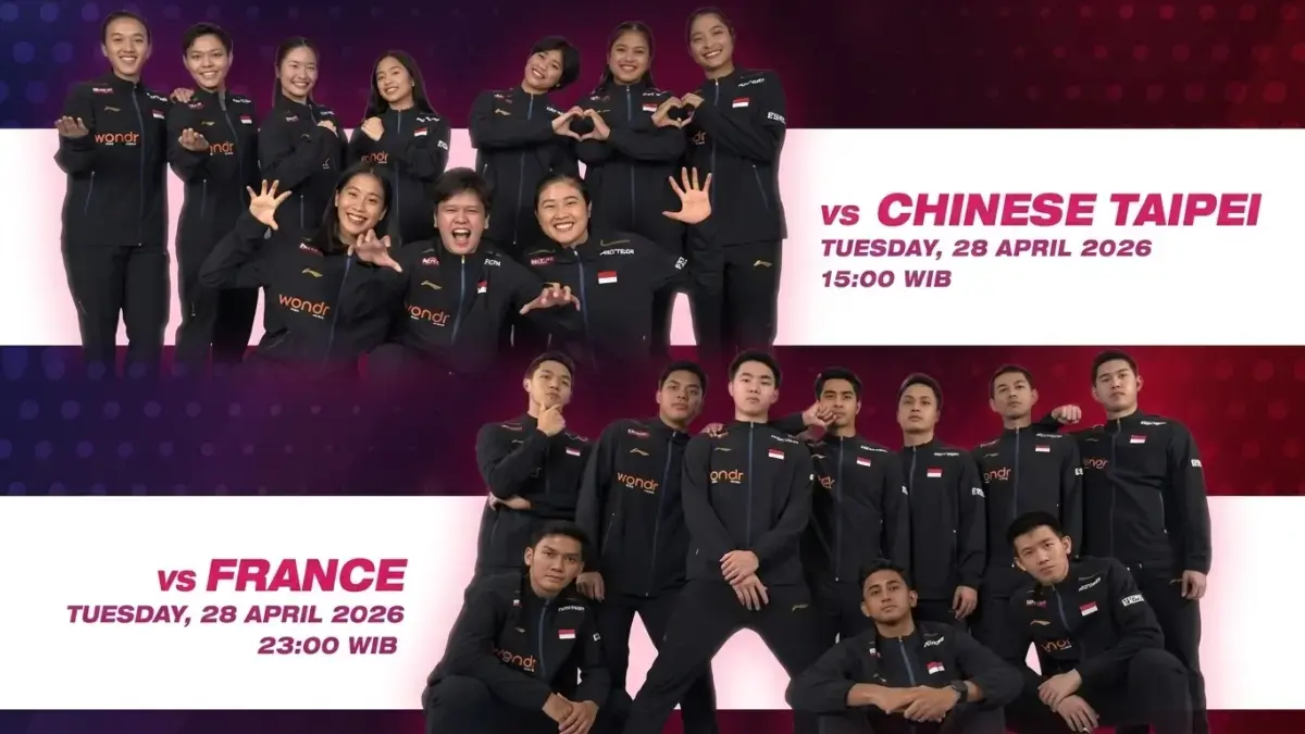 Pertandingan terakhir fase grup ajang Thomas & Uber Cup 2026 menjadi momen krusial bagi tim bulu tangkis Indo.