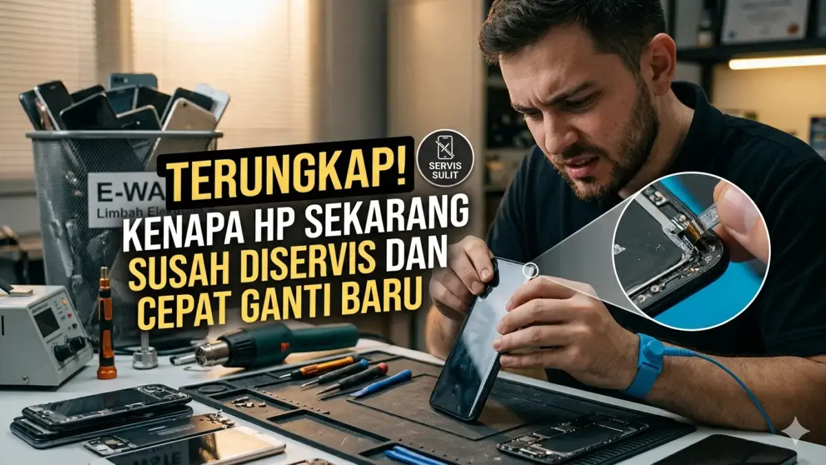 Terungkap! Kenapa HP Sekarang Susah Diservis dan Cepat Ganti Baru foto