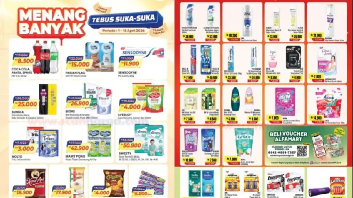 Promo Alfamart Serba Gratis Periode 1-15 April 2026