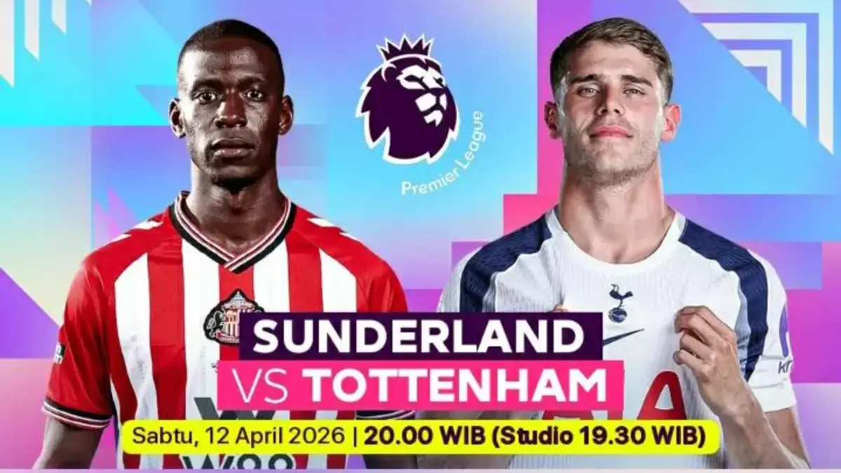 Sunderland vs Tottenham Hotspur Pekan ke-32 Premier League 2025/2026: Jadwal, Prediksi dan Head to Head Liga Inggris 2025/2026