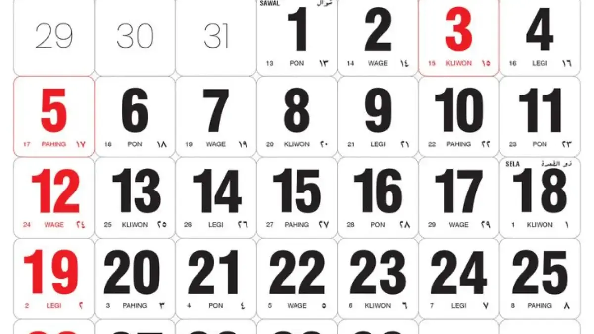 April 2026 Punya Long Weekend di Awal Bulan