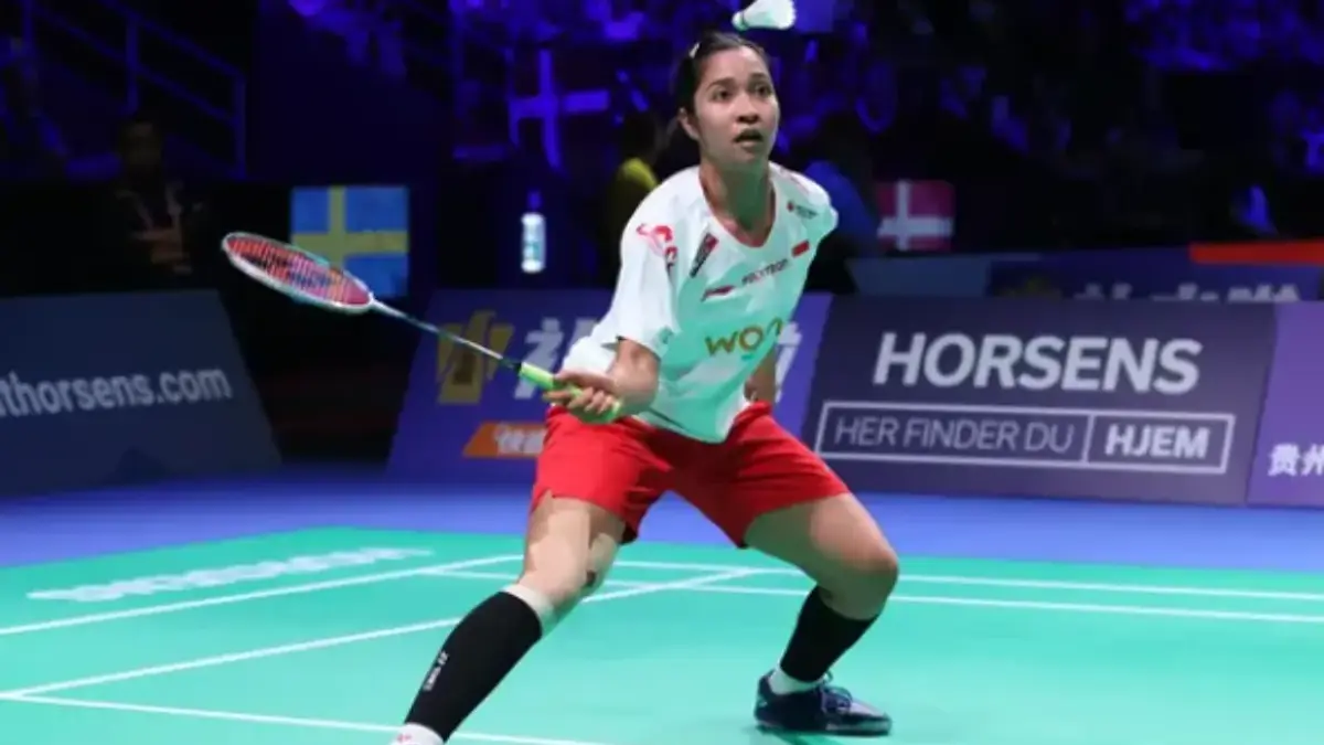 Keunggulan Indonesia atas Australia semakin tak terbendung setelah tunggal ketiga, Ester Nurumi Tri Wardoyo.