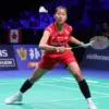 Bertanding di sektor tunggal putri, Putri KW tampil solid saat menghadapi Chiu Pin-Chian.