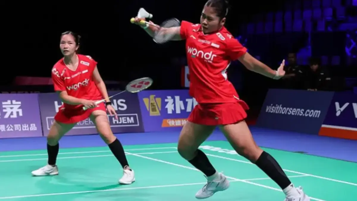 Rachel Allessya Rose dan Febi Setianingrum sukses menyamakan kedudukan menjadi 2-2 saat menghadapi Taiwan.