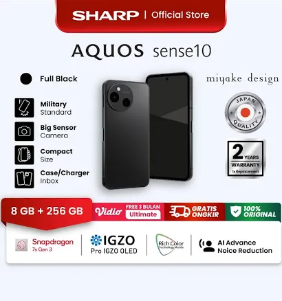 Review Sharp Aquos Sense10: HP Kecil Powerful Rp 6 Jutaan review HP Sharp