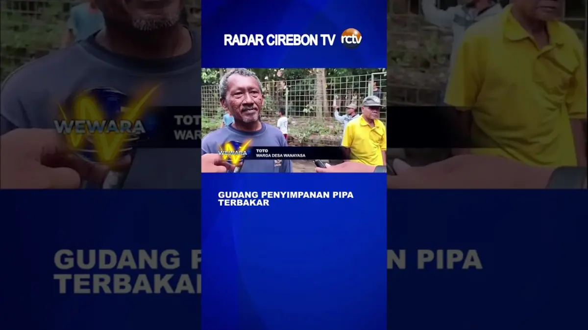 Gudang Penyimpanan Pipa Terbakar