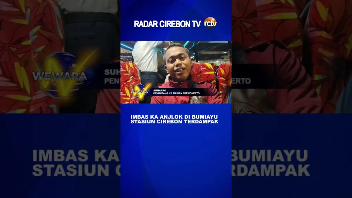 Imbas KA Anjlok Di Bumiayu Stasiun Cirebon Terdampak