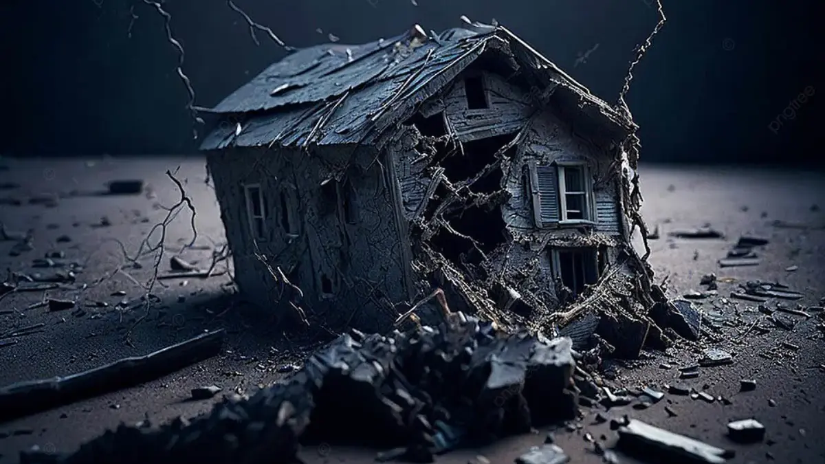 Ilustrasi akibat gempa