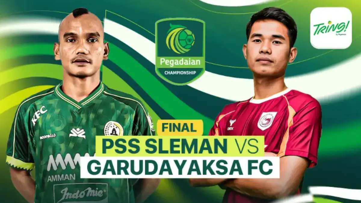 Siaran Langsung Pertandingan PSS vs Garudayaksa Final Liga 2 Championship 2026 Malam Ini Jam 19.00 WIB Pegadaian Championship 2025/2026