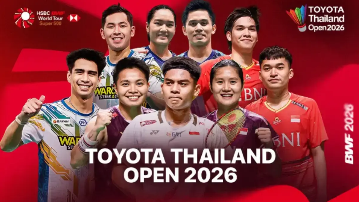 Jadwal Badminton Thailand Open 12-17 Mei 2026: Daftar Wakil Indonesia dan Tayang di Mana? Badminton Thailand Open 2026
