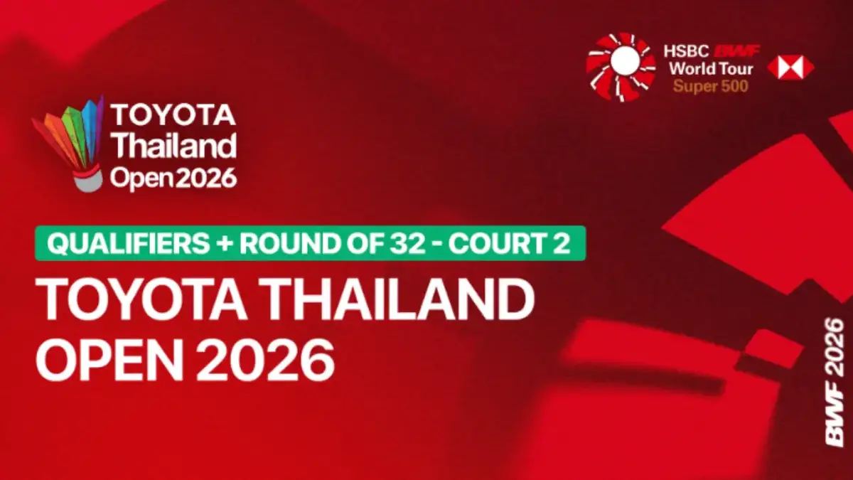 Siaran Langsung Badminton Thailand Open 2026, Apakah Tayang di TVRI, iNews atau Live Streaming? Badminton Thailand Open 2026