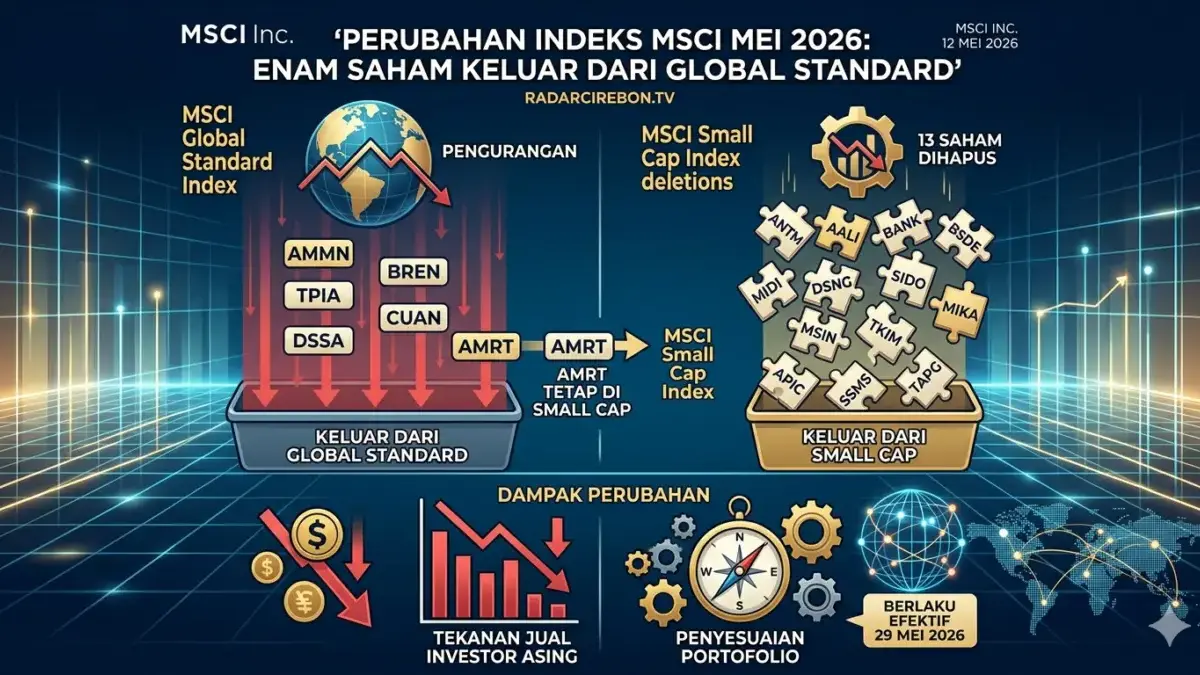 Perusahaan penyedia indeks global, MSCI Inc, resmi mengumumkan hasil tinjauan indeks ekuitas MSCI.