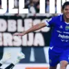 Adam Alis merayakan gol saat Persib melawan Persija di Samarinda
