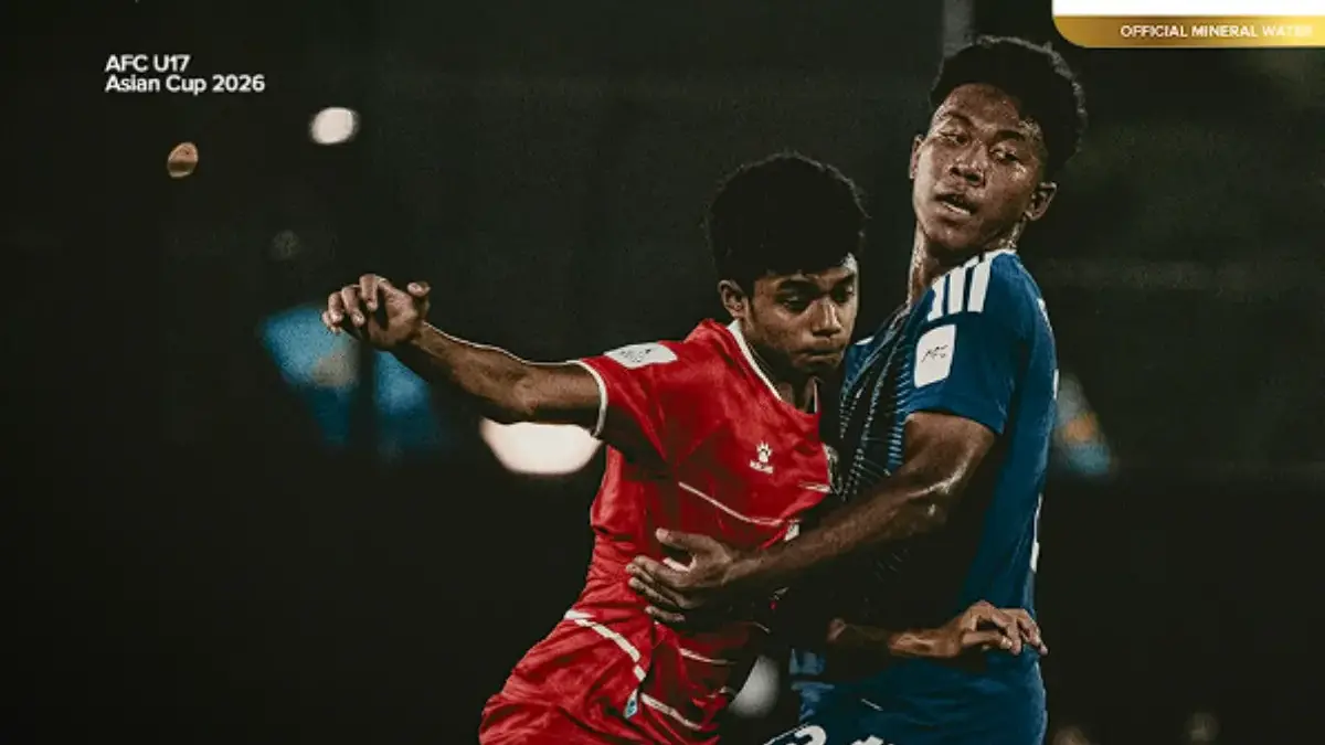 Pertandingan Timnas Indonesia U-17 melawan Jepang U-17 di King Abdullah Sports City Training Stadium Jeddah
