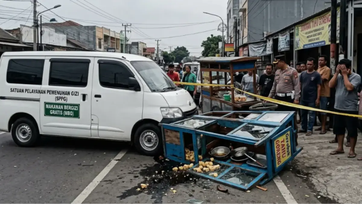 Tragis, Pedagang Tahu di Bekasi Meninggal Setelah Gerobaknya Ditabrak Mobil SPPG Sanoeri (41), pedagang tahu goreng yang tewas usai gerobaknya ditabrak mobil MBG.