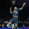 Jonatan Christie harus menghentikan langkahnya di perempatfinal Malaysia Masters 2026.