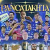 Persib Bandung resmi menjadi juara Super League 2025/2026 setelah bermain imbang tanpa gol melawan Persijap.