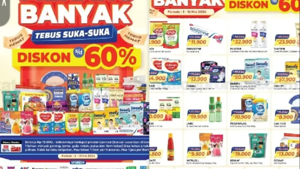 Katalog Promo Alfamart 1-15 Mei 2026: Harga Spesial Sembako, Snack, dan Minuman Diskon Besar