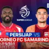 Logo Vidio platform live streaming untuk laga Persijap Jepara vs Borneo FC