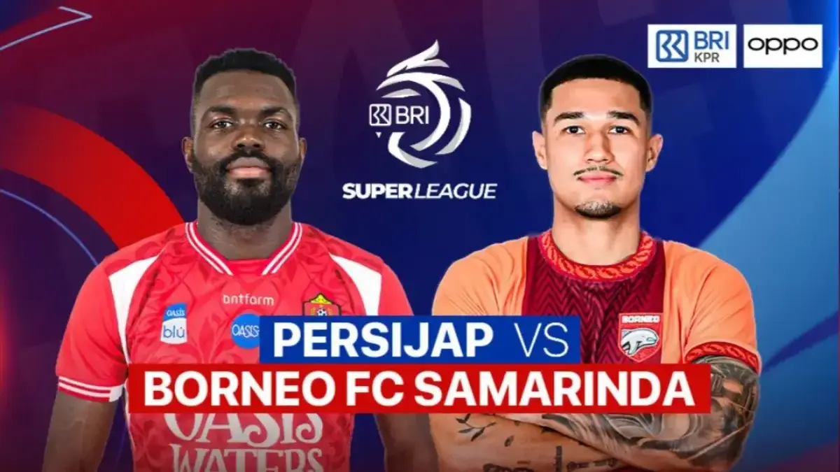 Logo Vidio platform live streaming untuk laga Persijap Jepara vs Borneo FC