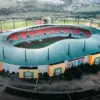 Tampak luar Stadion Pakansari Cibinong Bogor yang akan menjadi markas Timnas Indonesia di Piala AFF 2026