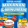 Katalog promo Indomaret super hemat makanan dan minuman periode 14-27 Mei 2026 dengan diskon You C1000 dan Sas