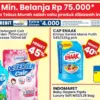 Katalog promo Indomaret periode 14-20 Mei 2026 dengan program tebus murah cukup belanja Rp75.000