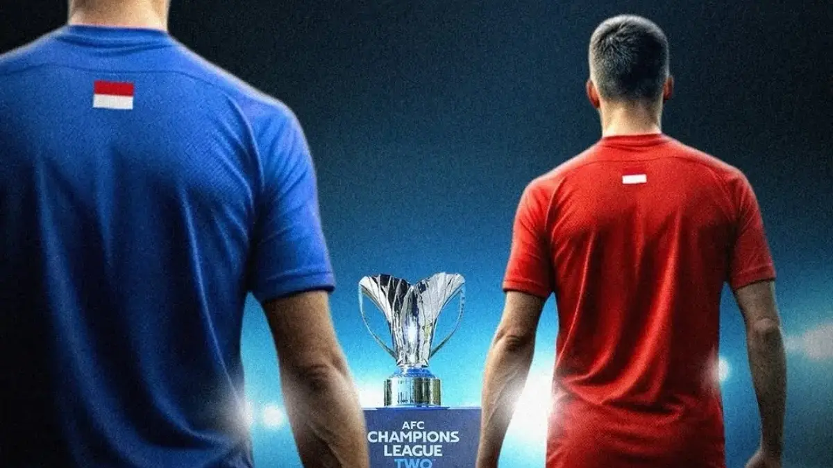 Tabel rilis AFC tentang jatah klub Indonesia di kompetisi Asia 2027/28 dengan dua slot di ACL Two