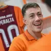 Mariano Peralta merayakan gol cepat ke gawang Malut United di Stadion Segiri Samarinda