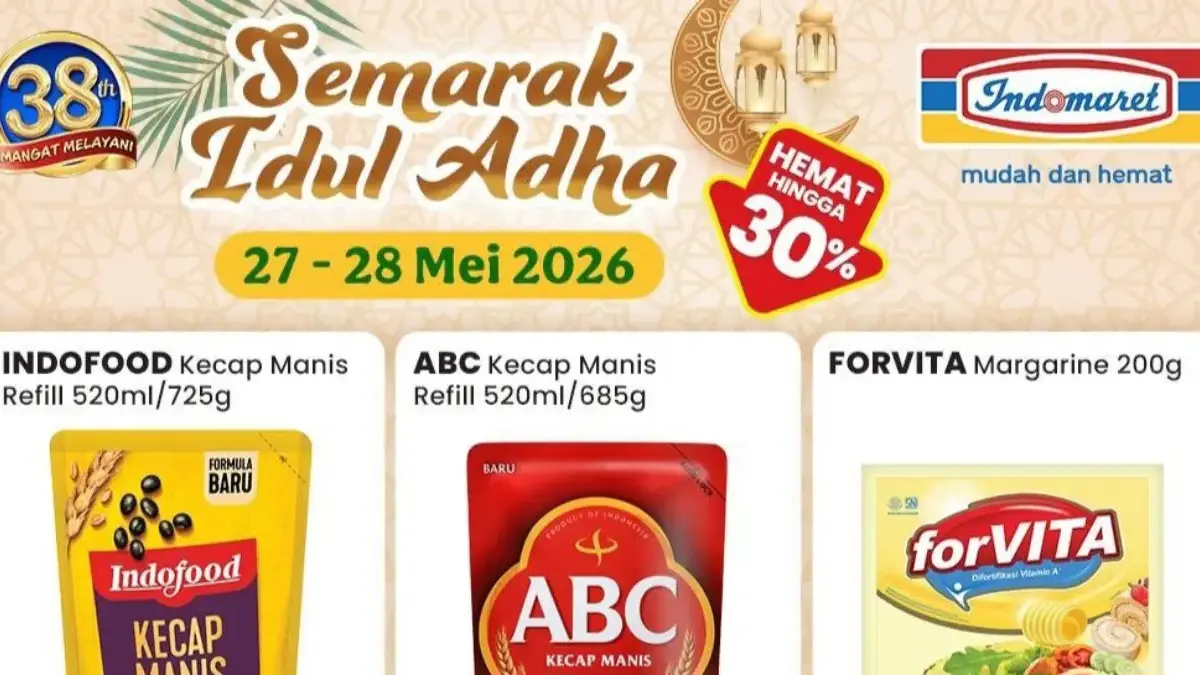 Promo Indomaret Semarak Idul Adha 2026, Kecap dan Santan Mulai Rp4 Ribuan Promo Semarak Idul Adha Indomaret kebutuhan dapur harga hemat