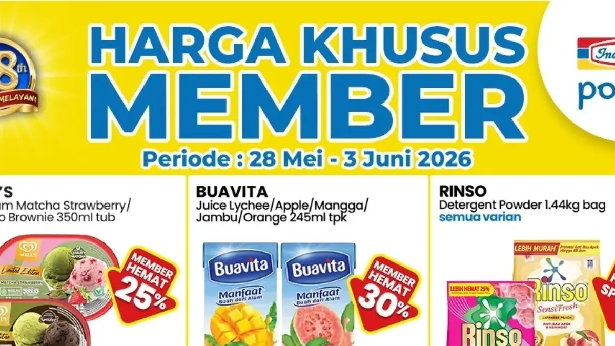 Promo Harga Khusus Member Indomaret periode Mei Juni 2026