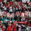 Suasana suporter Indonesia