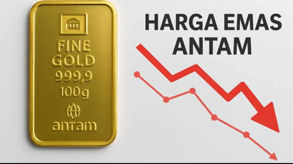 Harga Emas Dunia Hari Ini Terkoreksi, Antam Malah Tahan Banting di Tengah Badai Grafik fluktuasi
