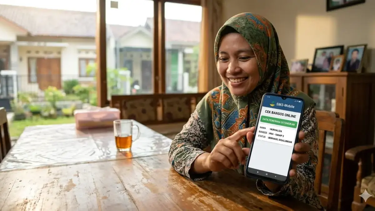 Mudah Banget! Begini Cara Cek Desil Bansos 2026 Pakai NIK KTP Lewat HP, Pastikan Kamu Masuk Prioritas! Ilustrasi menggunakan aplikasi cek bansos