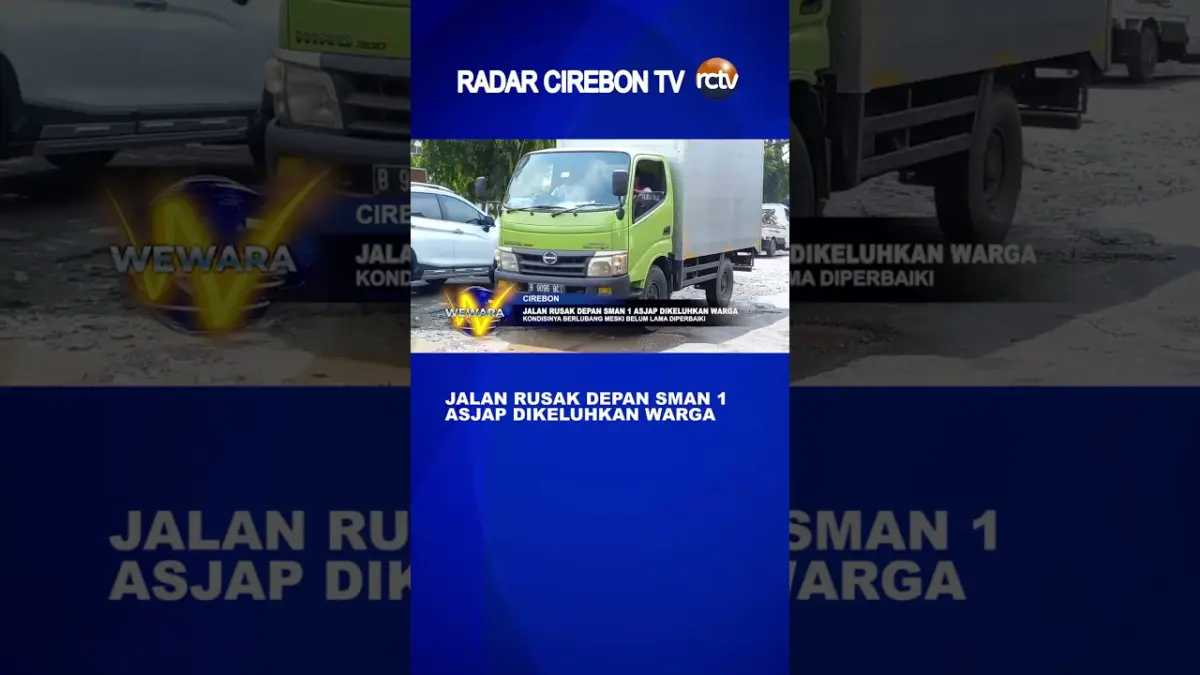 Jalan Rusak Depan SMAN 1 Asjap Dikeluhkan Warga
