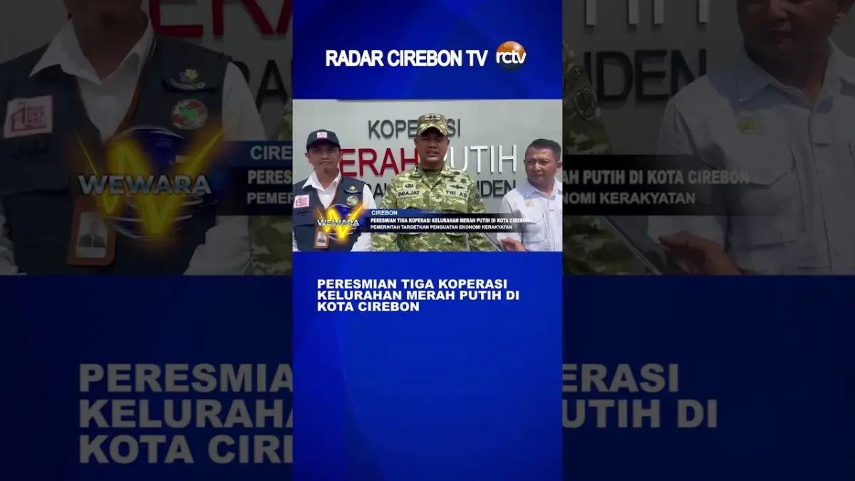 Peresmian Tiga Koperasi Kelurahan Merah Putih di Kota Cirebon