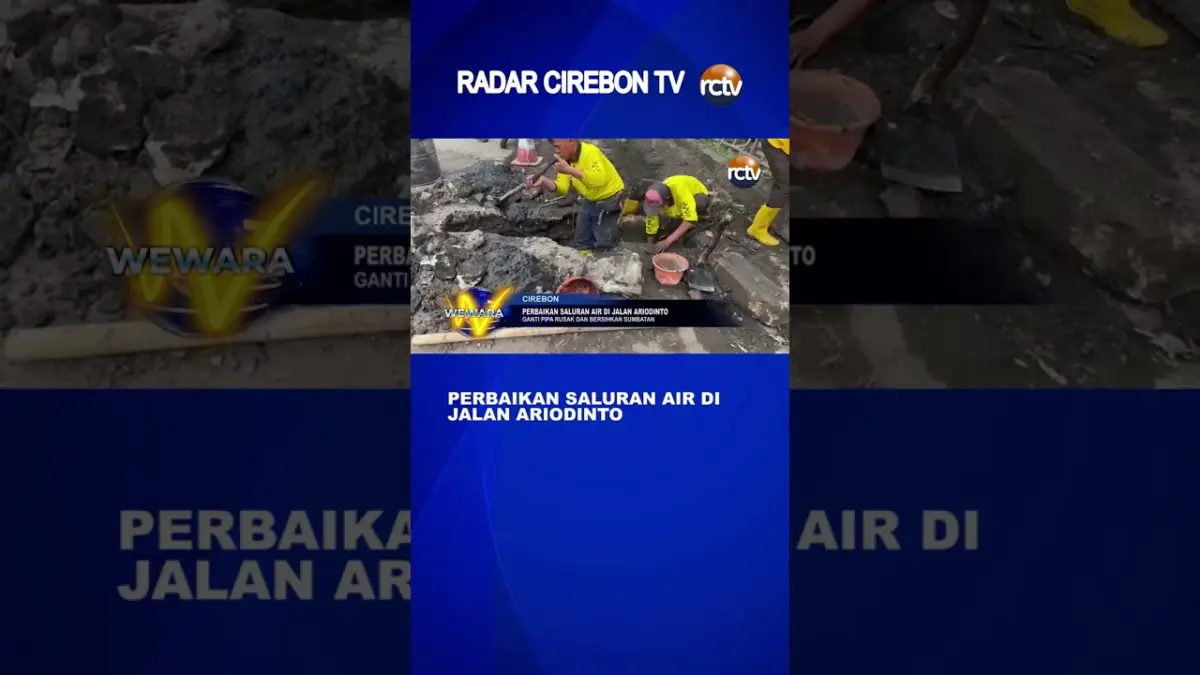 Perbaikan Saluran Air Di Jalan Ariodinto