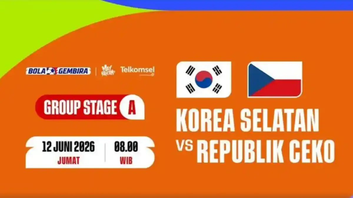 Siaran Langsung Pertandingan Korea Selatan vs Ceko Piala Dunia 2026, Live di TVRI Jam Berapa? Piala Dunia