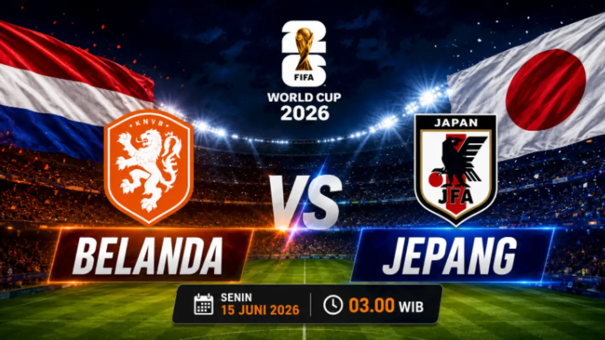 Jadwal Pertandingan Belanda vs Jepang Piala Dunia 2026: Prediksi, H2H, dan Live TVRI Jam Berapa? Piala Dunia