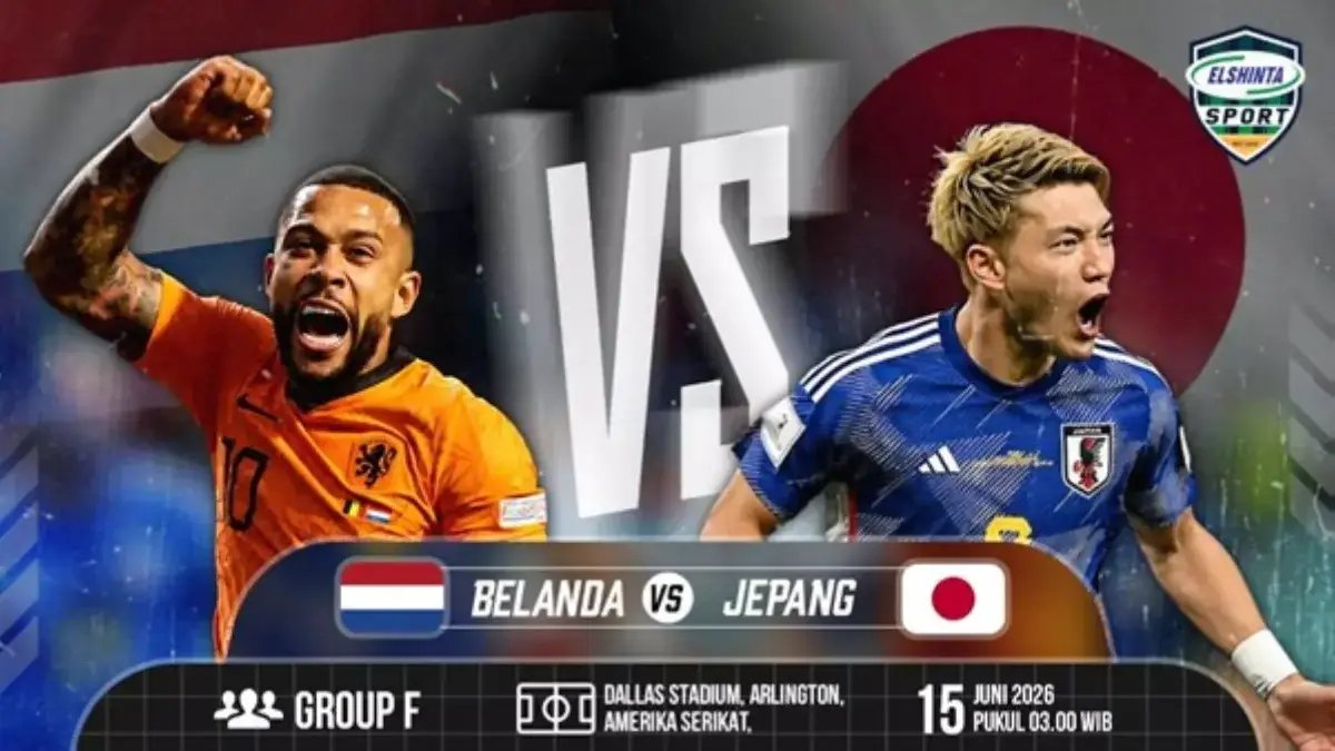 Siaran Pertandingan Langsung Belanda vs Jepang Piala Dunia 2026 Live TVRI: Senin, 15 Juni Pukul 03.00 WIB Piala Dunia