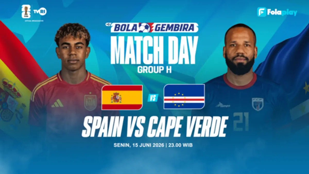 Live Eksklusif di TVRI Malam Ini! Siaran Langsung Pertandingan Spanyol vs Cape Verde Piala Dunia 2026 Piala Dunia