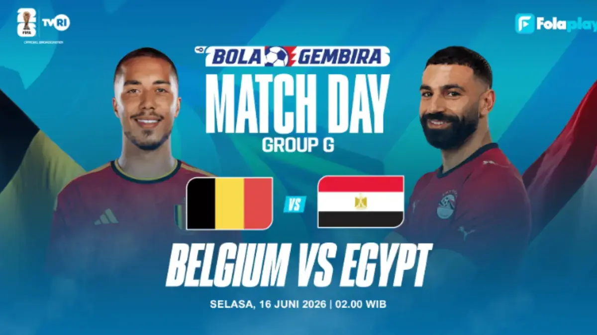 Live Eksklusif di TVRI Selasa Dini Hari! Siaran Langsung Pertandingan Belgia vs Mesir Piala Dunia 2026 Piala Dunia