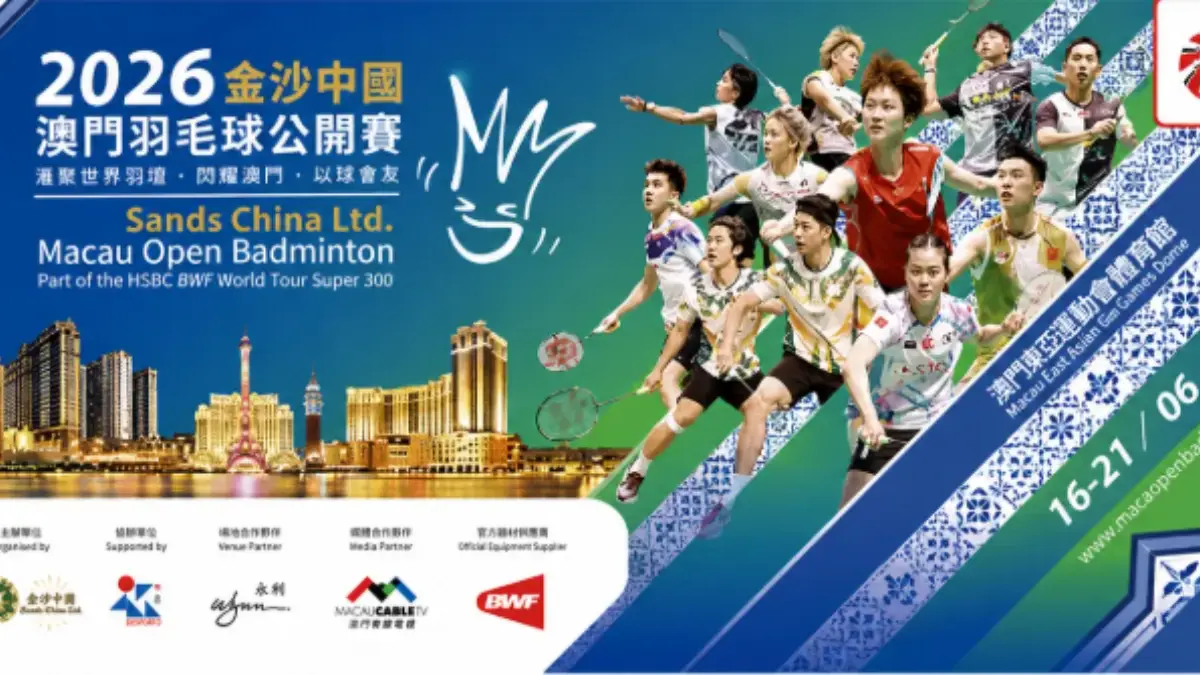 Jadwal Badminton Macau Open 2026 Hari Pertama 16 Juni: LLive Streaming dan Wakil Indonesia Main jam Berapa? SANDS CHINA LTD Macau Open 2026