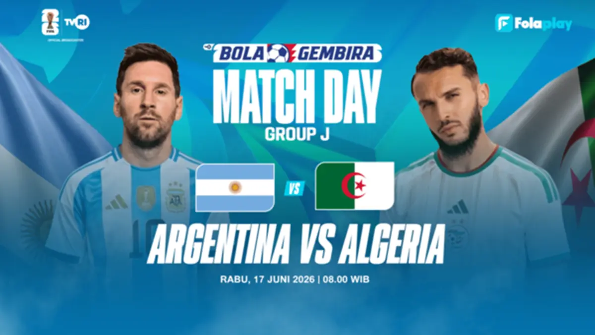 Jangan Lewatkan! Siaran Langsung Pertandingan Argentina vs Aljazair Piala Dunia 2026, Live di TVRI Piala Dunia