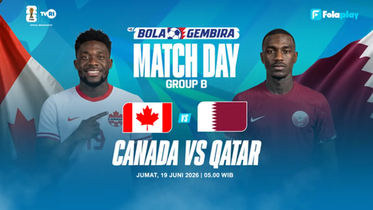 Jadwal Pertandingan Kanada vs Qatar Piala Dunia 2026, Tayang Jumat Pagi 19 Juni Live di TVRI Piala Dunia