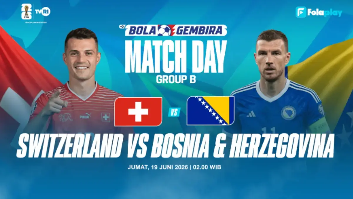 Jadwal Pertandingan Grup B Swiss vs Bosnia Piala Dunia 2026: Cek Prediksi Susunan Pemain, dan H2H Piala Dunia
