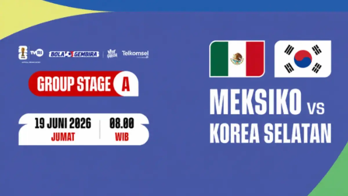 Link Live Streaming Pertandingan Meksiko vs Korea Selatan Piala Dunia 2026 TVRI Pagi Ini Pukul 08.00 WIB Piala Dunia