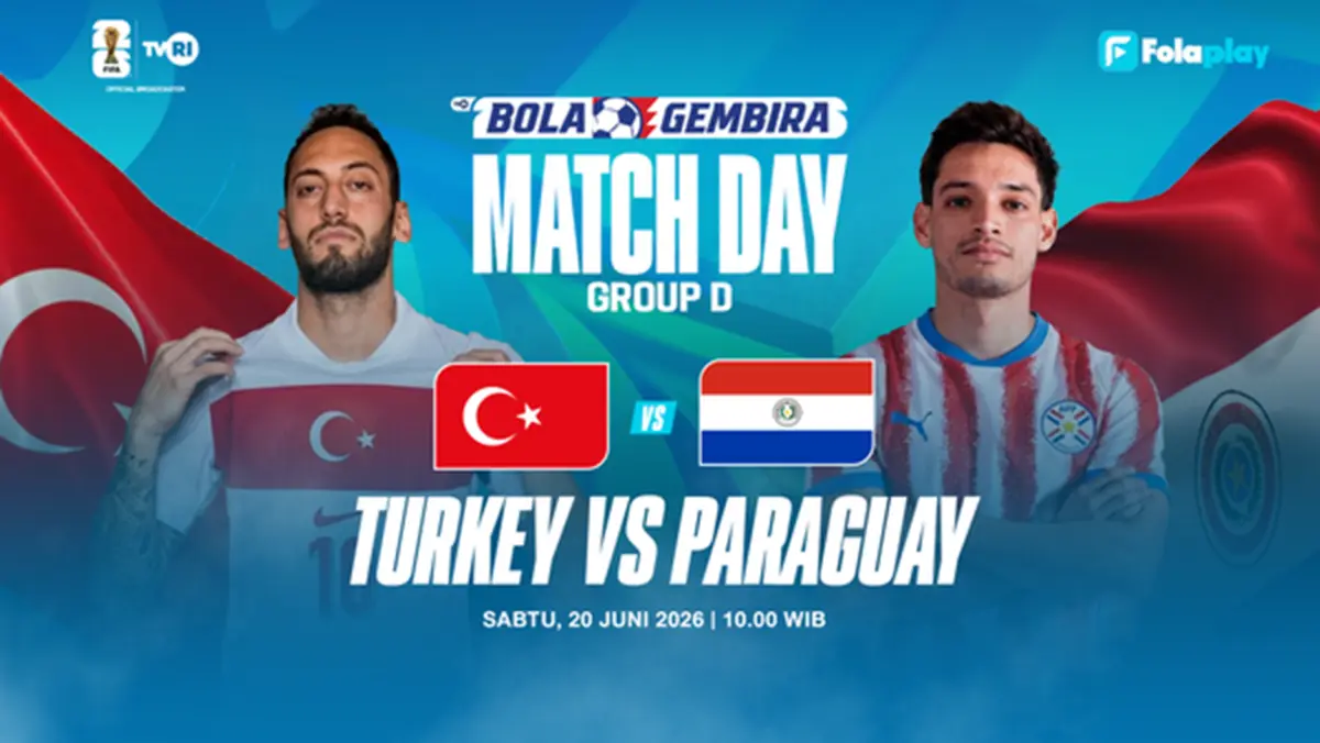 Live di TVRI Sabtu Pagi Pukul 10.00 WIB! Siaran Langsung Pertandingan Turki vs Paraguay Piala Dunia 2026 Piala Dunia