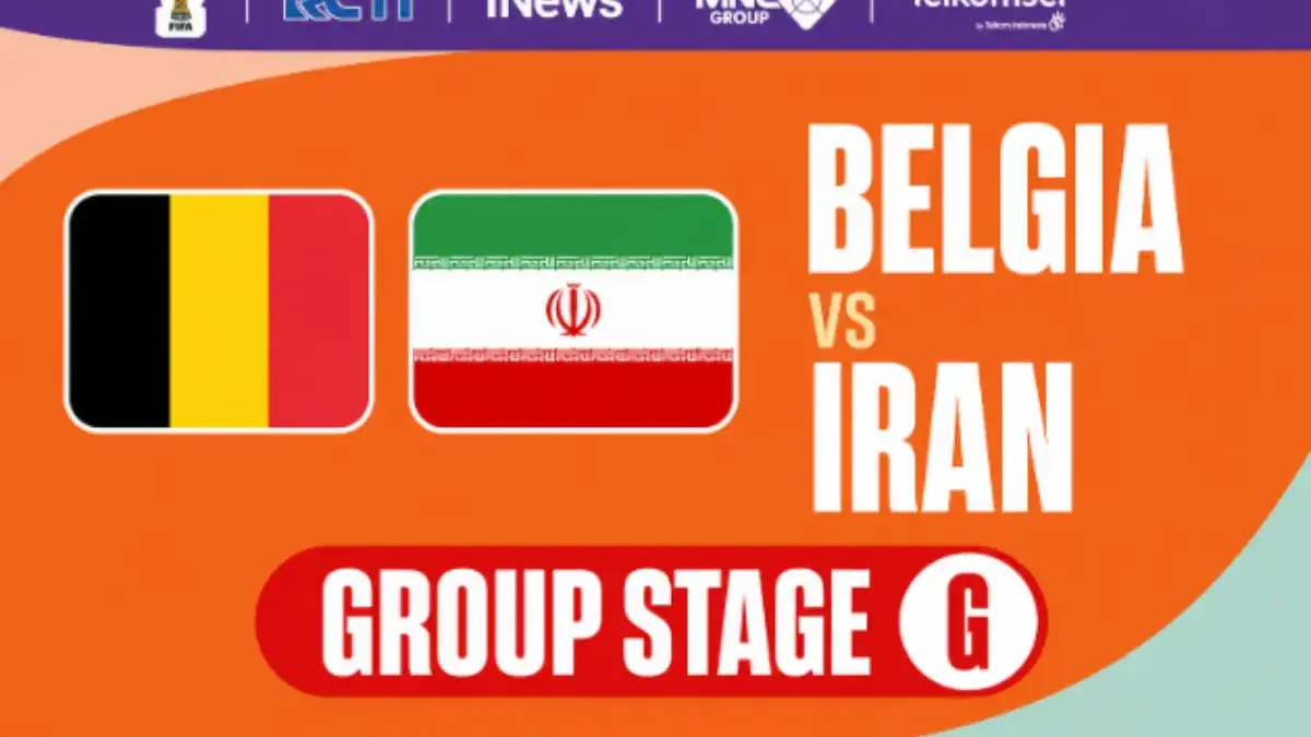 Pertandingan Belgia vs Iran, Siapakah Lebih Unggul? Simak Jadwal, Prediksi, H2H, dan Siaran Langsung Piala Dunia