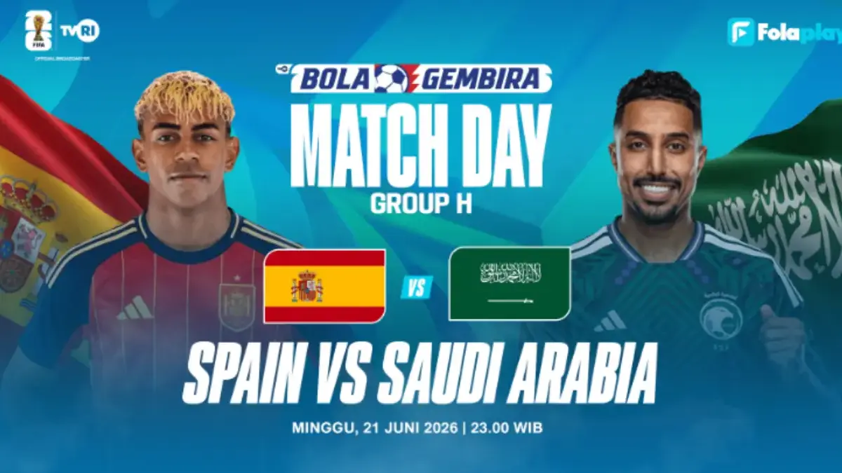 Sama-Sama Incar Poin Penuh, Pertandingan Sengitnya Spanyol vs Arab Saudi Piala Dunia 2026 Live TVRI Malam Ini Piala Dunia